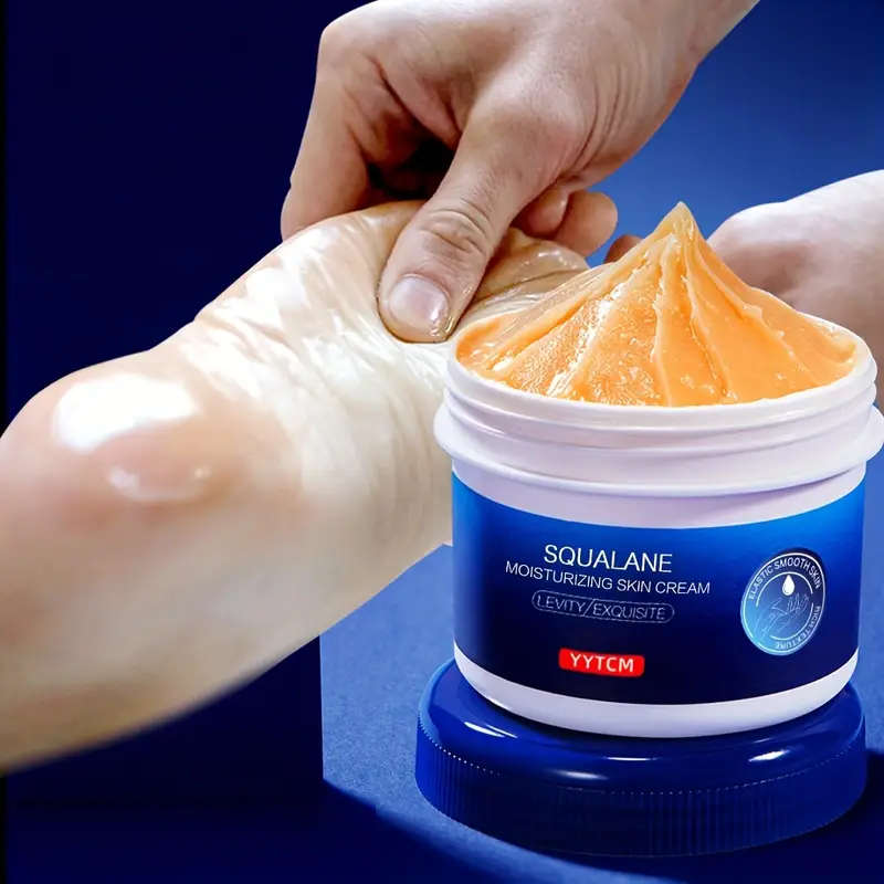 2pcs Squalane Moisturizing Skin Cream Hypoallergenic Glycerin-Enriched Nourishing Dry Skin Care