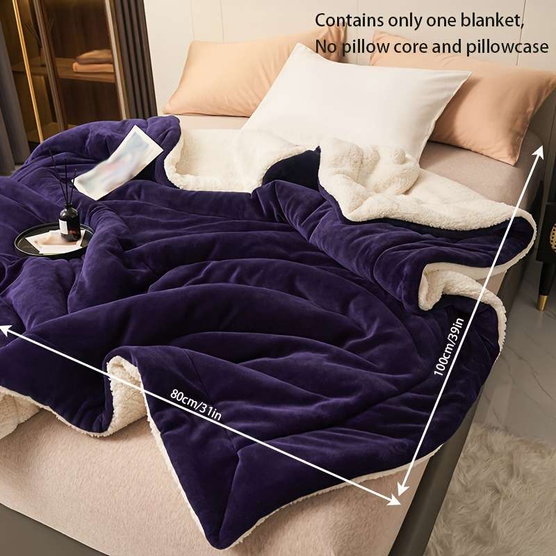 1ps Blanket Color Burgundy Color size 200x230cm