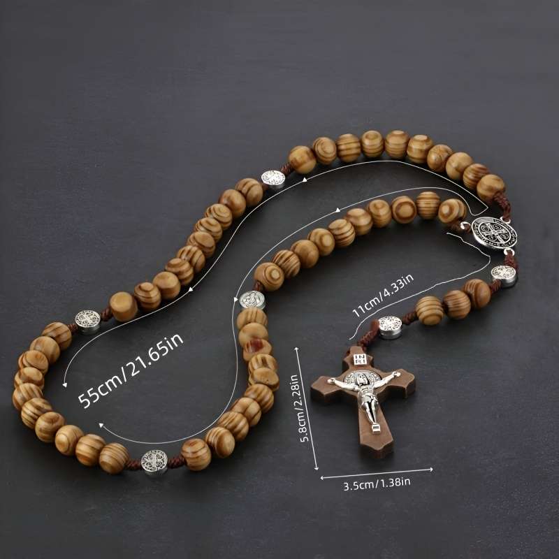 1 Piece A Brown Jesus Theme Pendant