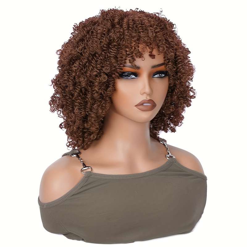 1Pc Black Highlight Blonde 30.48cm Fashion Design Wig