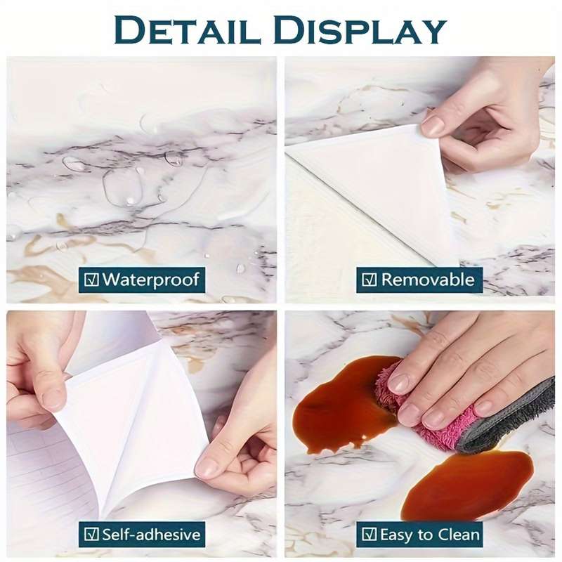 1PC Wall StickersWhite Background Gray StOne40.13cmX100.0cm