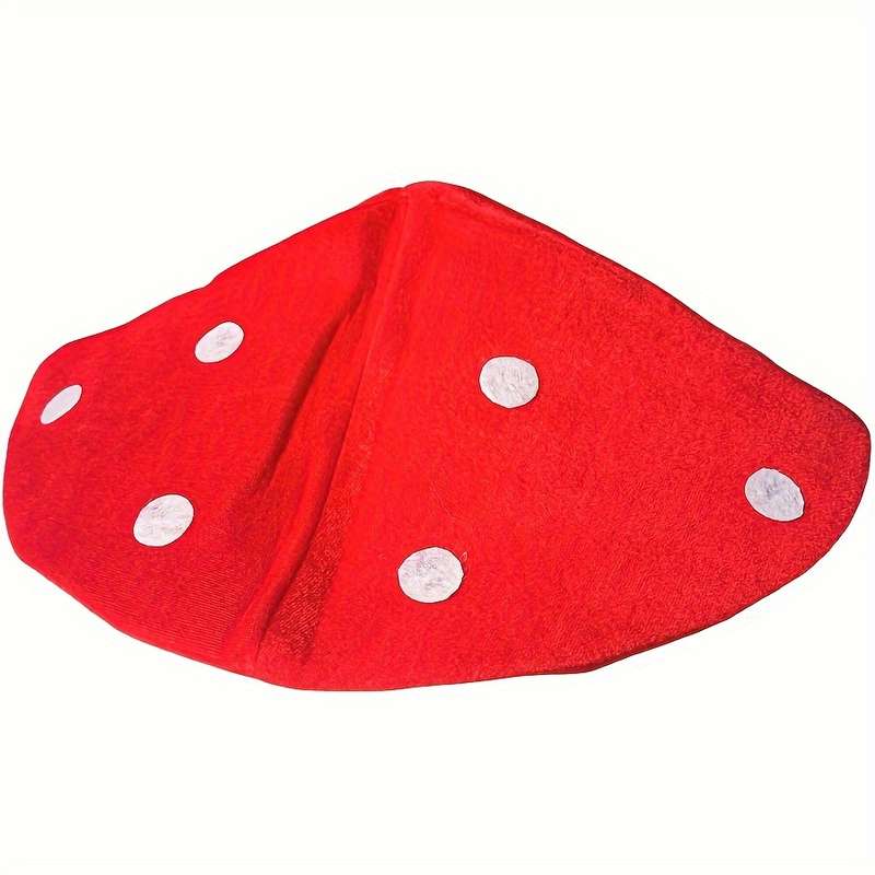 1pc Giant Mushroom Cap Hat Polyester Blend Novelty Carnivals Costume Accessory for Role Play Fun