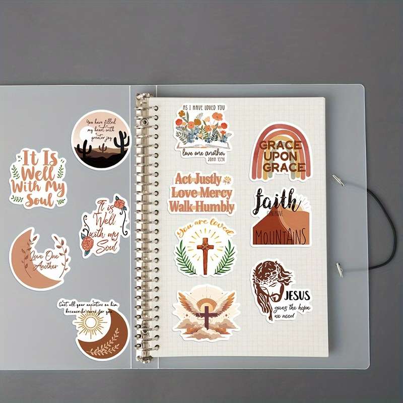 50pc 1set  Jesus Christian Themed Stickers