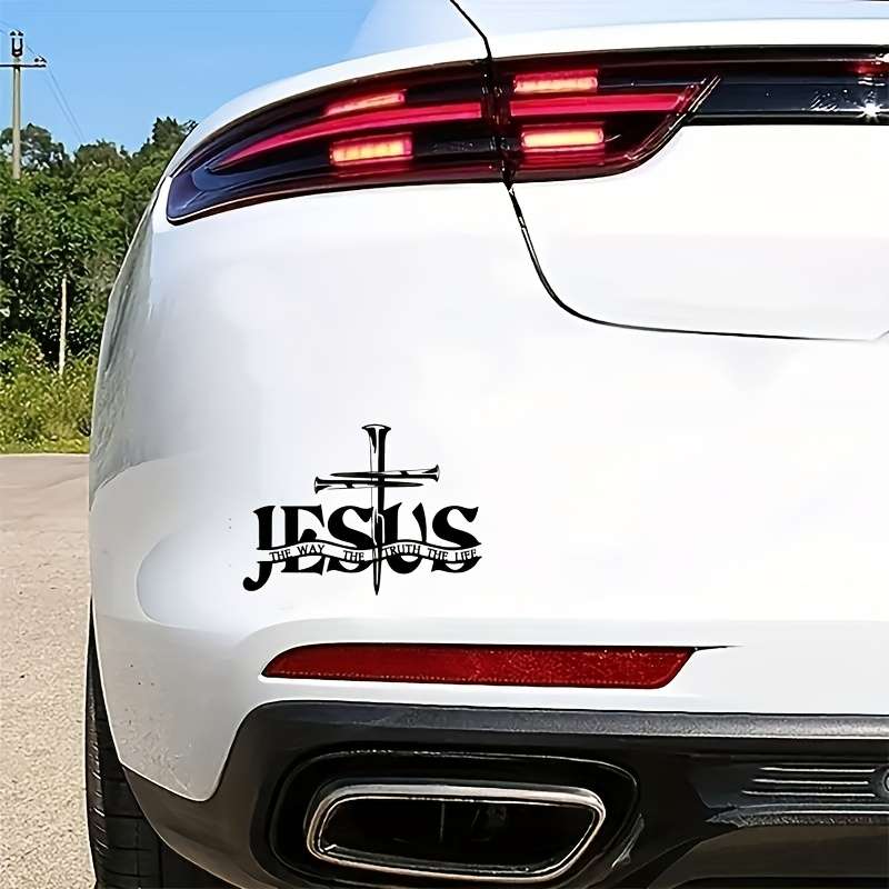 1pc   13.97cmx11.0cm Jesus Christian Themed Stickers