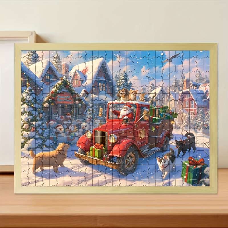1000pcs Jigsaw Puzzle 50x70cm Premium Thick Durable Paper Mixed Color Cuboid Sh