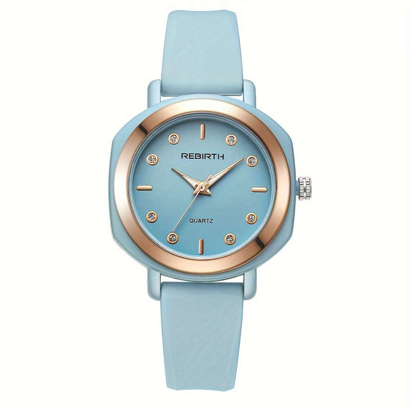 1pc Cute Wind High Appearance Level Small Fresh Silica Gel Strap Quartz Watch Color Sent Randomly