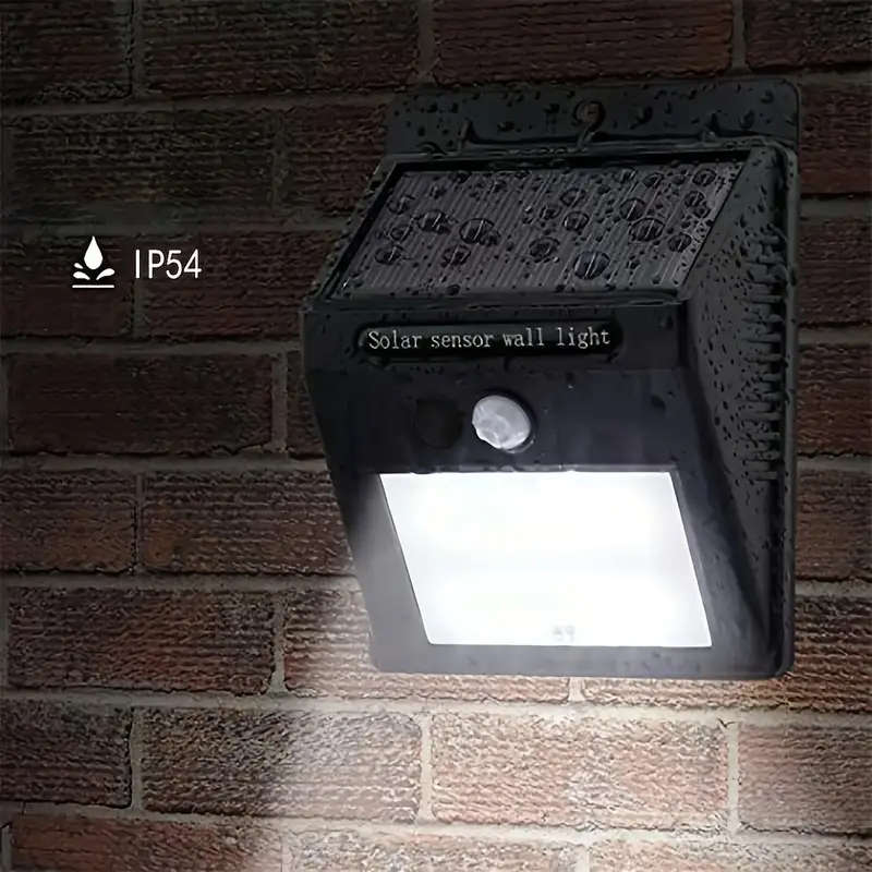 40 LED Solar-Powered Wall Light - Easy Install, Wireless Security Lighting with Motion Sensor, 3 Mod