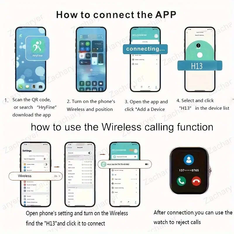 Sports Tracking Smartwatch Wireless Calling Dialing Multiple Sports Modes Call Reminder