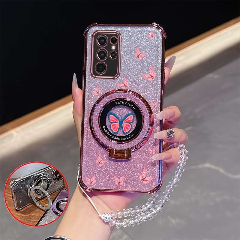 1pc Rose Golden For Samsung Galaxy S22 Ultra 5G Phone Cases