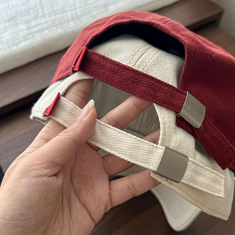 1pc Women'S Breathable Cotton Blend Baseball Cap with THE BEST Stitching Adjustable Fit Frayed