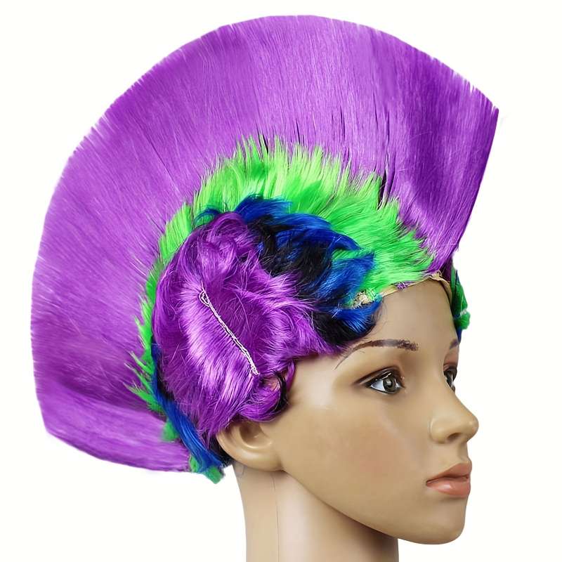 1Pc Purple 30.48cm Fashion Design Wig