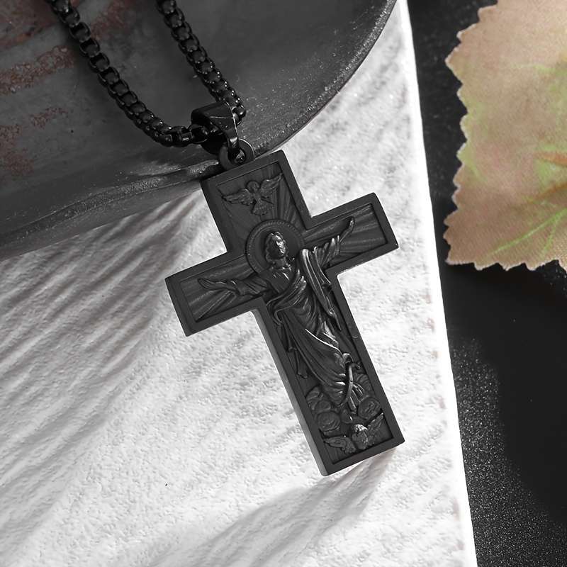 1 Piece Golden Jesus Theme Pendant