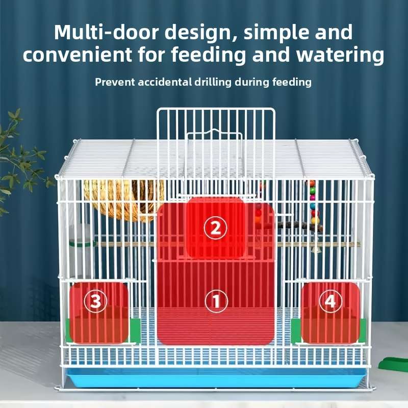 1pc Grey Pet Cage