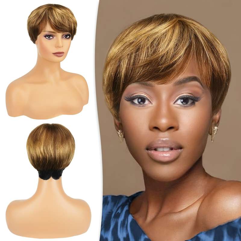 1Pc Mixed Color 20.32cm Fashion Design Wig
