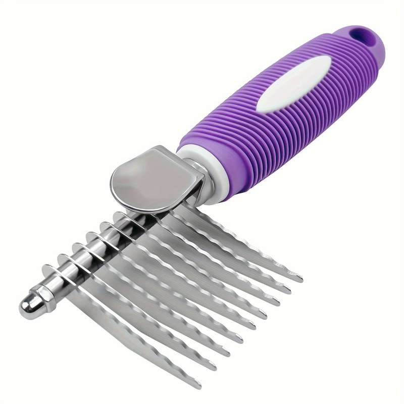 1pc Purple Size Medium Pet Comb