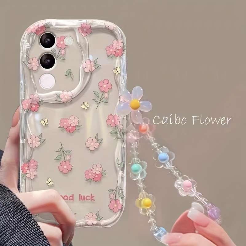 1pc Transparent Pink For Samsung Galaxy A52 5G Phone Cases