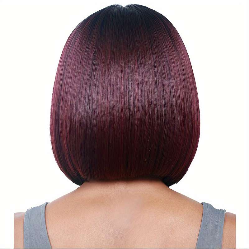 1Pc Burgundy 30.48cm Fashion Design Wig