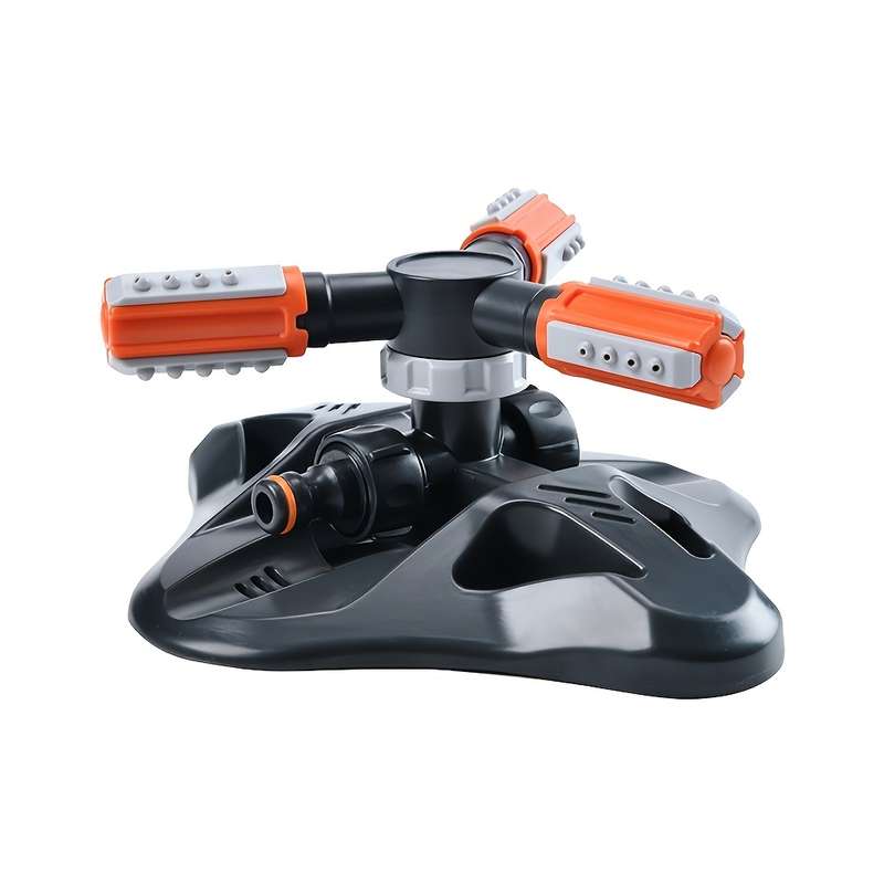 1Pc 360 Degree Automatic Rotating Triple Spigot Sprinkler Nozzle