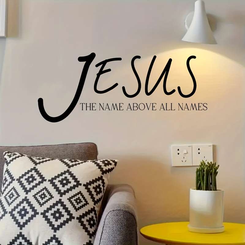 1pc  Black Jesus Christian Themed Stickers