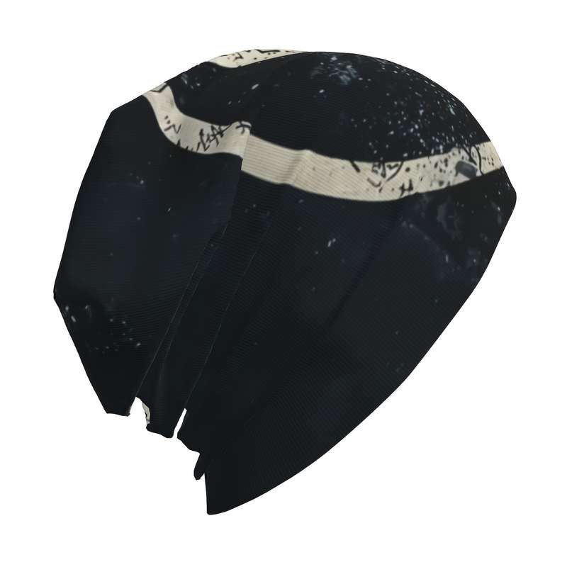 1pc Tai Chi Yin Yang Brimless Beanie Soft Stretchy Polyester Blend Funky Style for Men Women