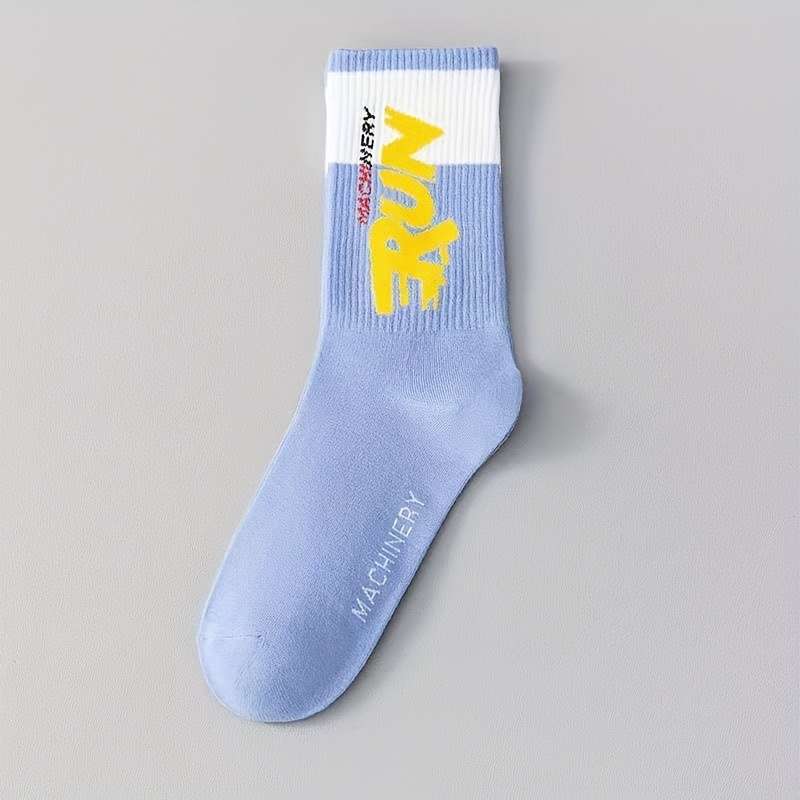 5 Pairs Mixed Color One Size High Elastic Socks