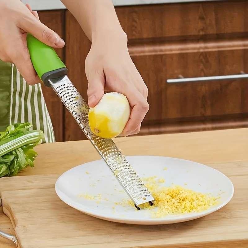 1pc Stainless Steel Multi-functional 1pc Zester Grater Manual Lemon Zester Cheese Grater Ginger