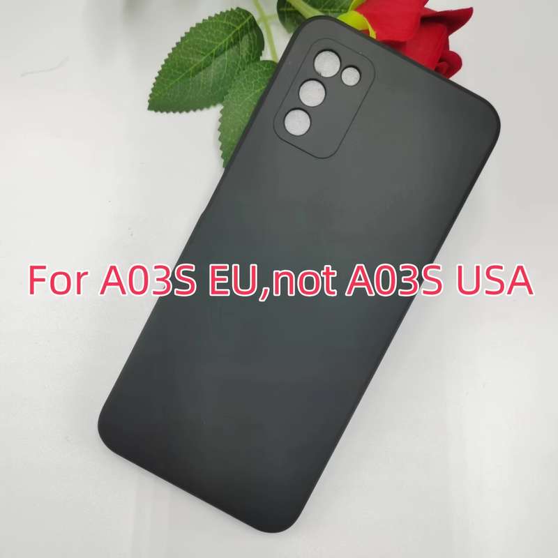 1pc Black For Samsung Galaxy A03s Phone Cases