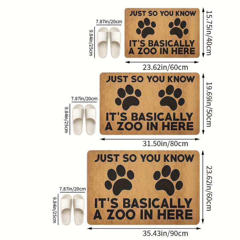 1Pc 50cm 19.68x80cm 31.49inch Floor Mat