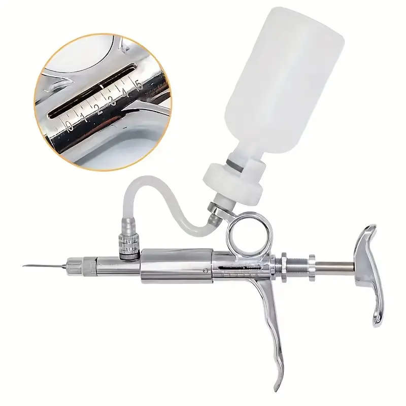 3 In 1 Continuous Syringe 5Ml Adjustable Veterinary Syringe