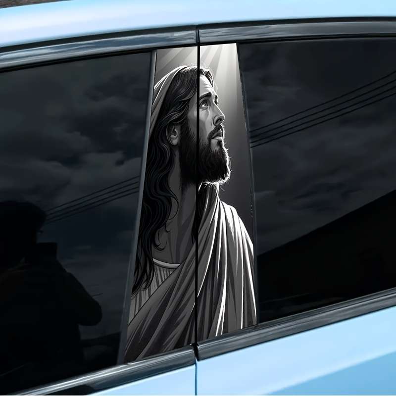 2pcs Jesus Christian Themed Stickers