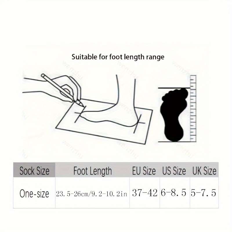 5 Pairs One Size High Elastic Socks