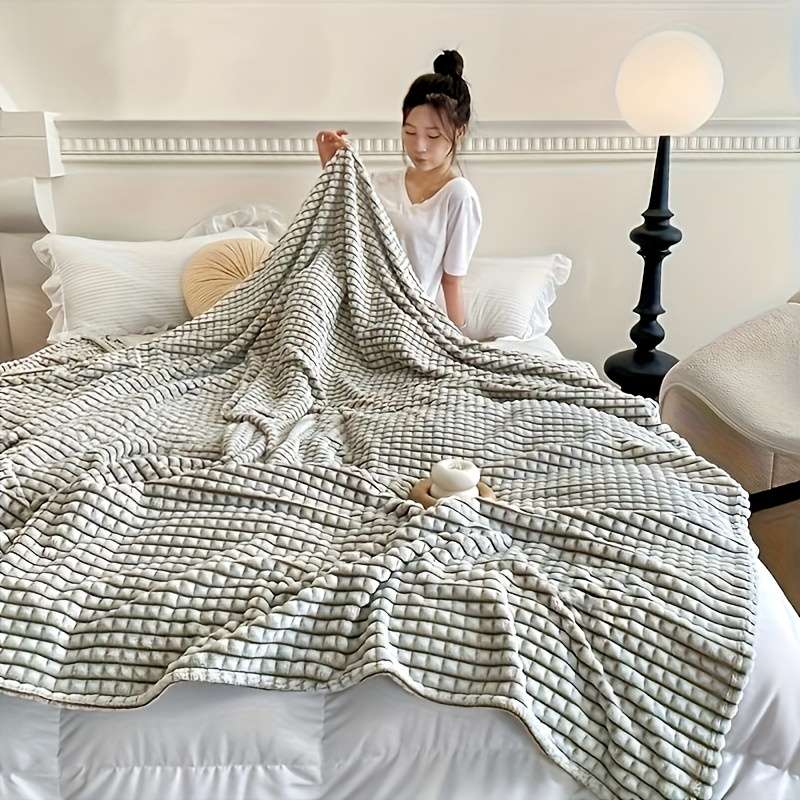 1ps Blanket Color Coffee size 200x230cm