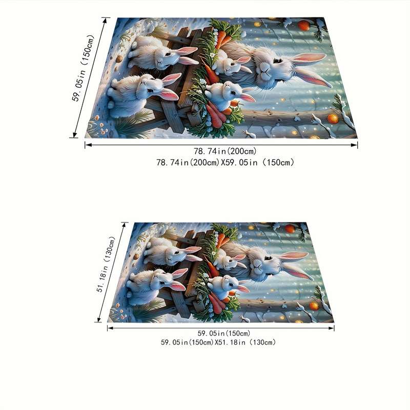 1ps Blanket Color Ft1480 Rabbit size 200X150CM