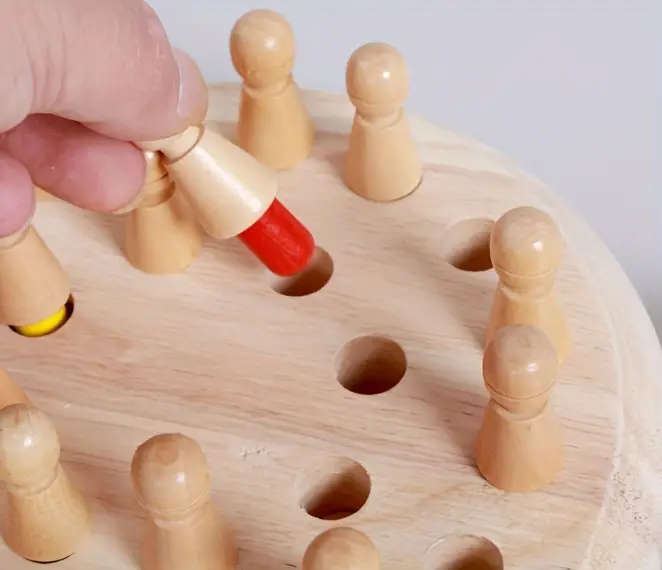 Wooden Memory Match Game