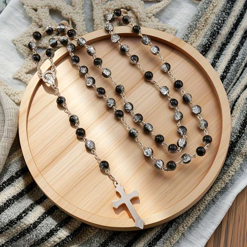 1 Piece Black Jesus Theme Pendant