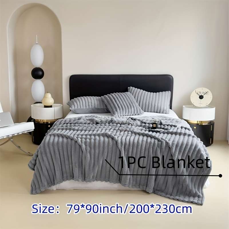 1ps Blanket Color Green And White Grid size 70x100cm 27.5x39.3inch