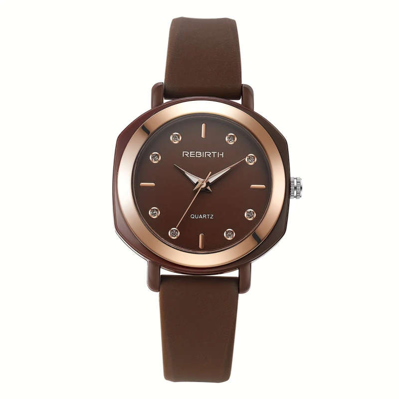 1pc Cute Wind High Appearance Level Small Fresh Silica Gel Strap Quartz Watch Color Sent Randomly