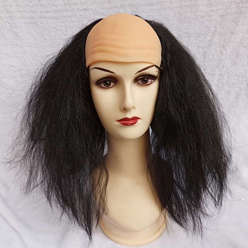 1Pc Black 30.48cm Fashion Design Wig