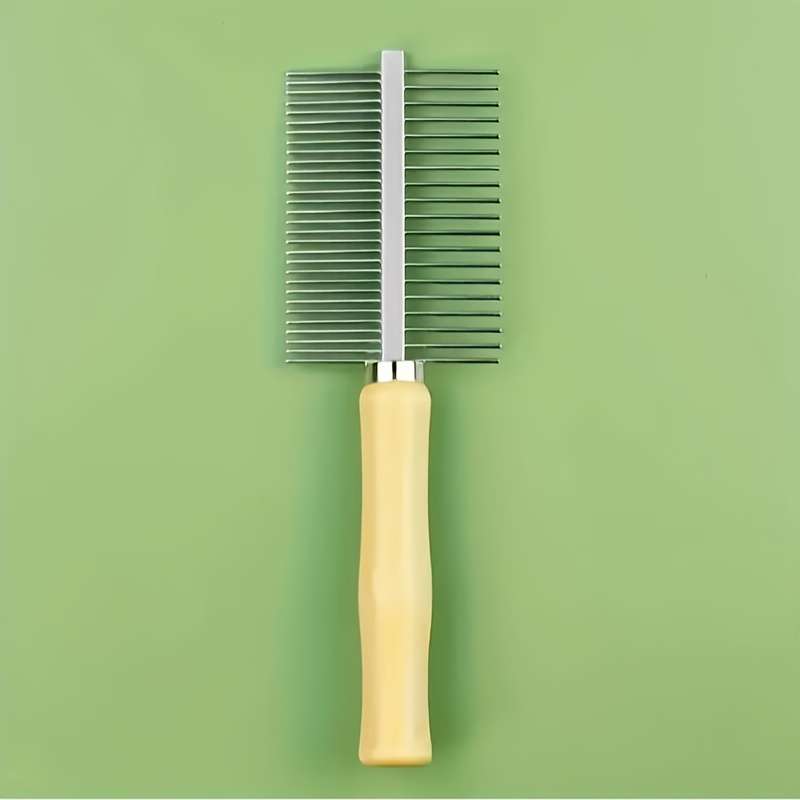 1pc Wood Color Pet Comb