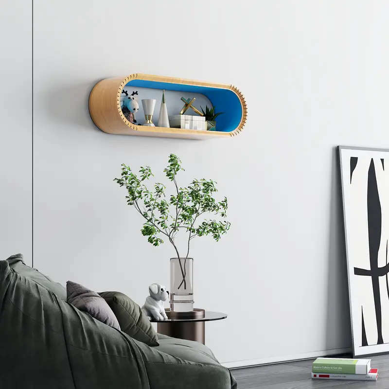 Wall Mounted Geometric Floating Shelves