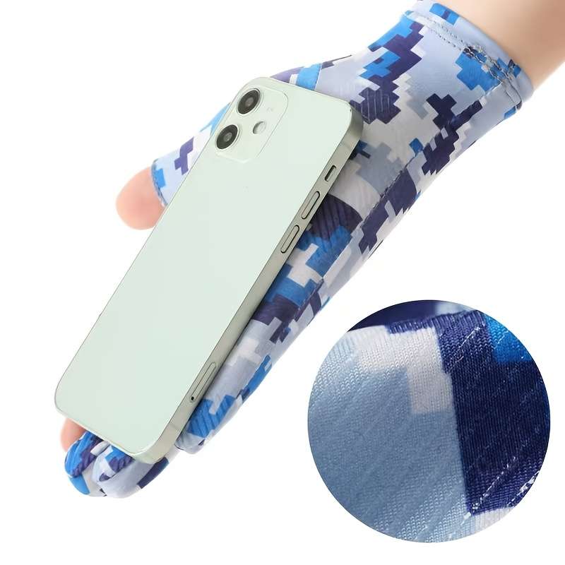 1 Pair Blue One Size Multi Purpose Work Gloves