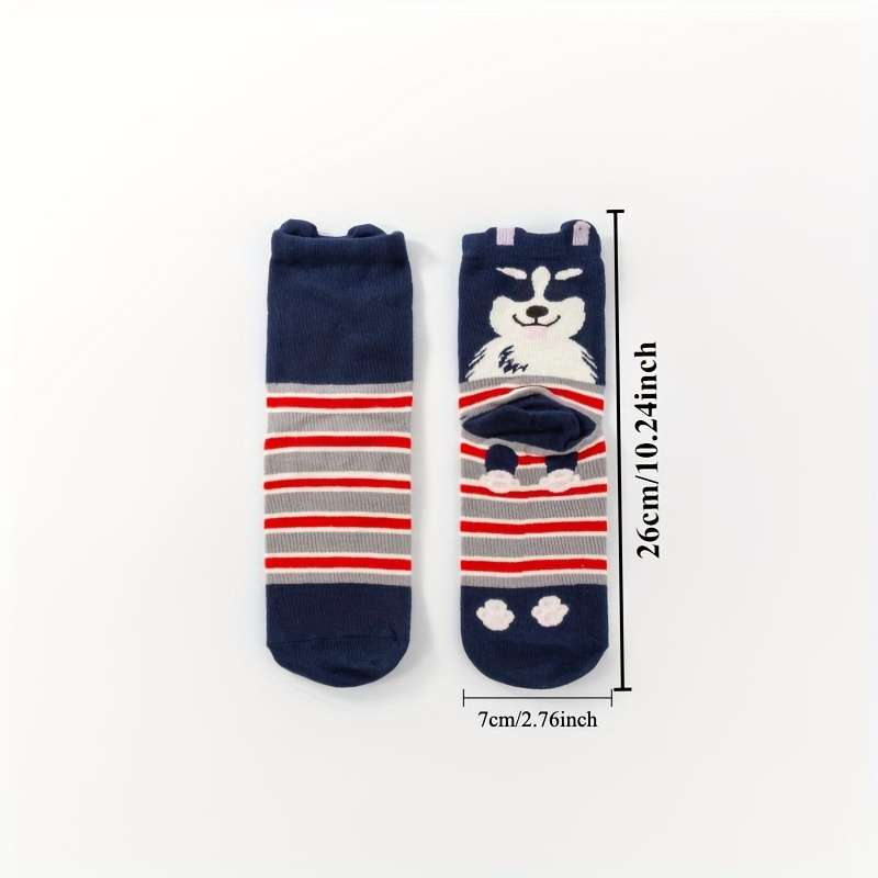 5 Pairs Policromo 7 To 10 High Elastic Socks