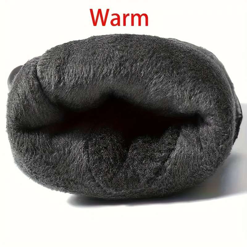 1 Pair Black Warm Gloves