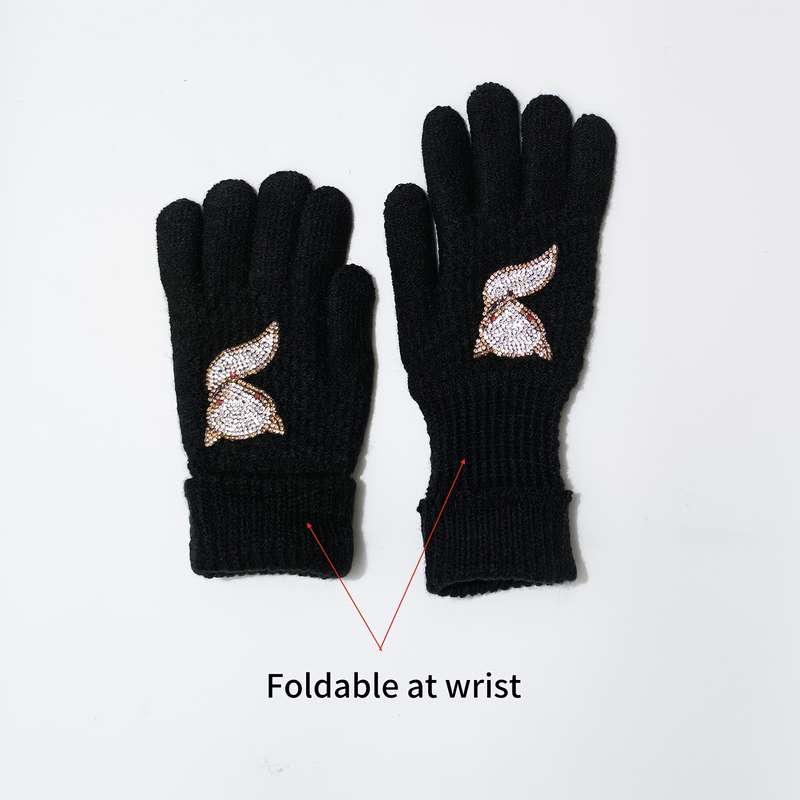 1 Pair Owl Warm Gloves
