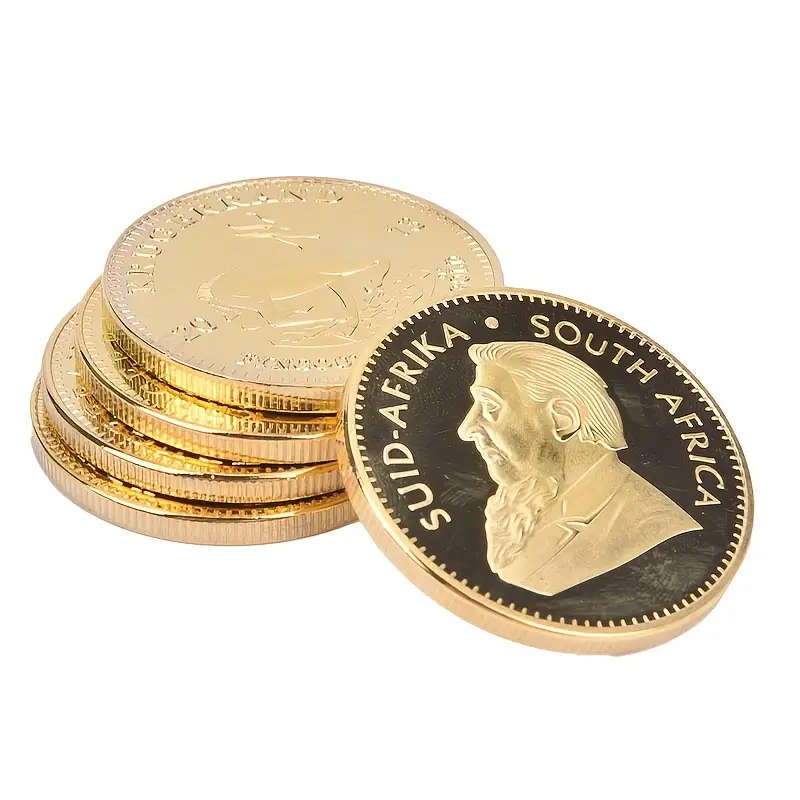 Krugerrand Gold Coin Replica, 1oz Paul Kruger, Capsule Included
