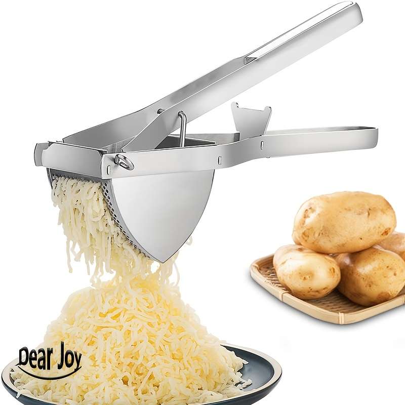 1pc Stainless Steel Professional Potato Ricer for Mashed Vegetables and Kitchen Tool No Electricit