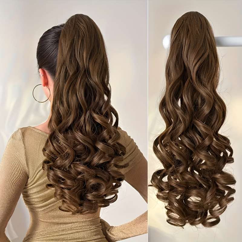 1Pc Black 50.8cm Fashion Design Wig