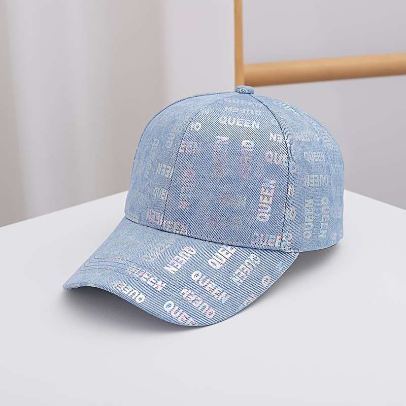 1pc Fantasy Cotton Baseball Cap for Women Adjustable Tie-Dye Pattern Breathable Non-Washable