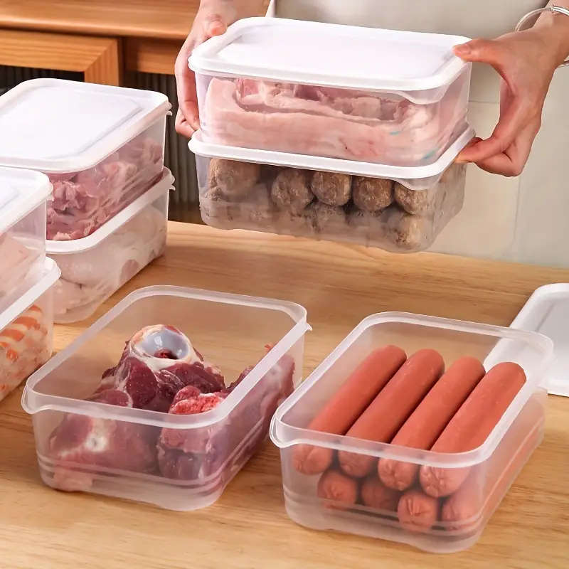 Set Of 4 1200 Ml Fridge Storage Containers
