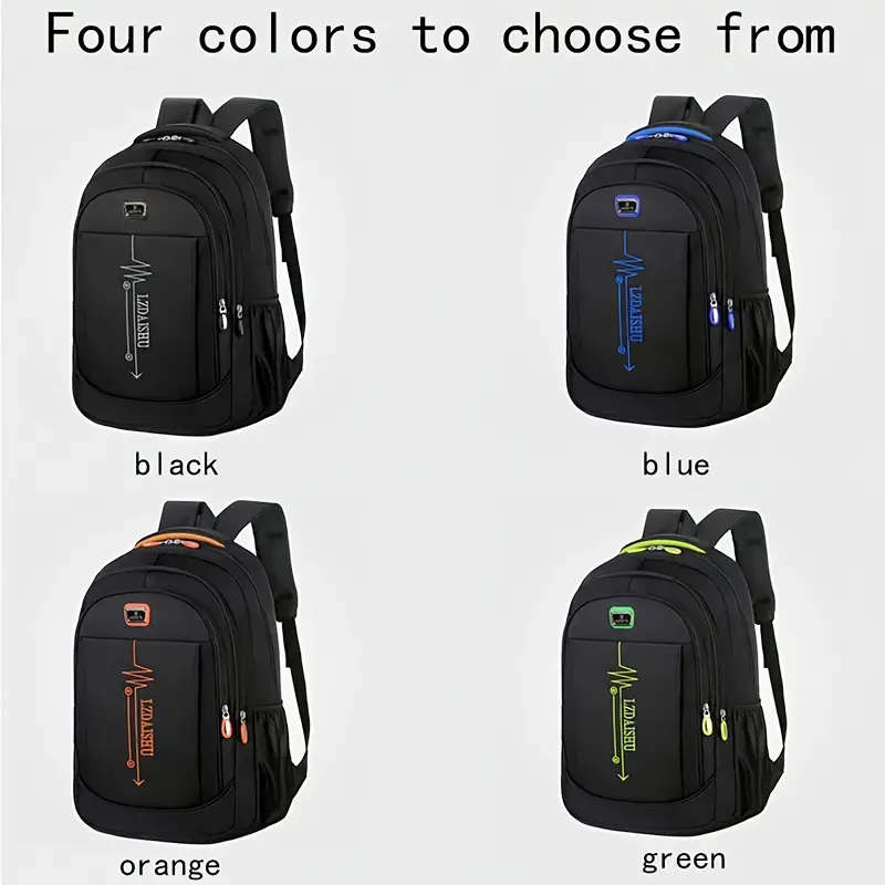 1pc Simple Fashion Business Backpack Casual Travel Backpack Large Capacity Laptop Storage Backpack Z